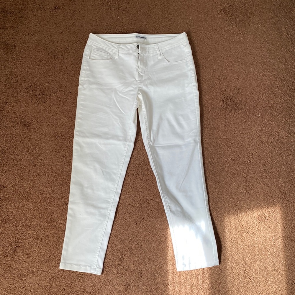 Womens express cropped jeans